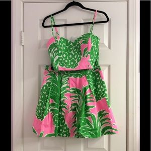 Lilly Pulitzer crop top and skirt set